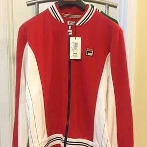 NWT Fila Borg track top size tennis style jacket